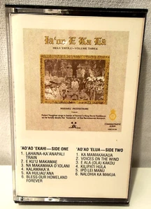 IA'OE E KA LA - HELU'EKOLU Volume Three Cassette Nakahili Productions Hawaiian - Picture 1 of 12