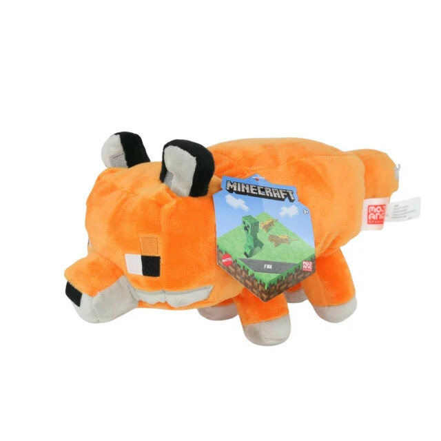 Mattel (HBN43) - Minecraft Plush Fox 8" - Orange/White/Black