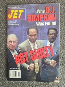 Vintage 90s 1995 October 23 JET Magazine Why O.J. Was Not Guilty Greeting Cards - Picture 1 of 7