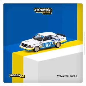 TARMAC WORKS Volvo 240 Turbo ETCC Zolder 1984 Winner Granberg/Kvist HOBBY64 - Foto 1 di 5