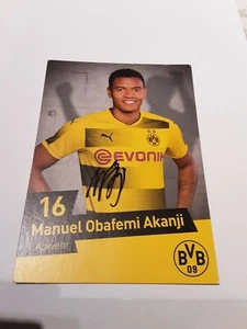 Signierte AK Manuel Akanji Borussia Dortmund  NEU - Picture 1 of 1