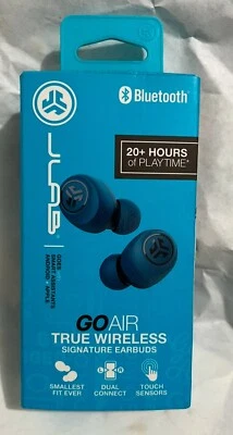 JLab Go Air True In Ear Wireless Headphones - Blue-20+ Hours Of Playtime-New - Image 1 of 4