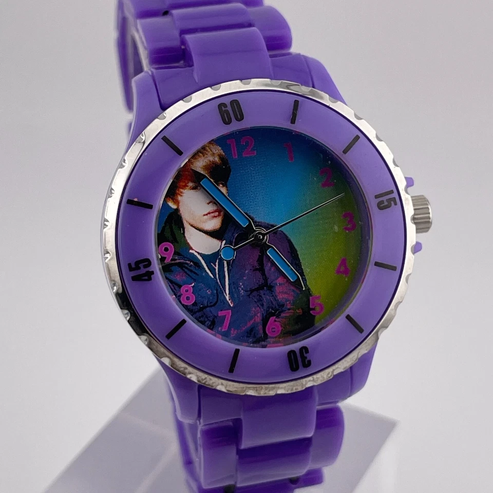 Reloj Justin Bieber Mujer 36mm Estuche Elástico Pulsera Cuarzo Tres Manecillas En Caja Foto 1 de 4