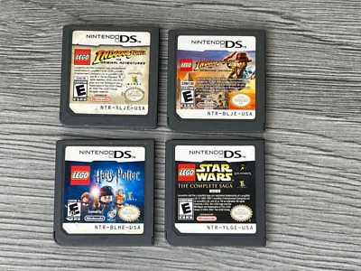 LEGO Indiana Jones, Harry Potter, Star Wars DS Game Lot - 4 Games Bundle TESTED - Image 1 of 2