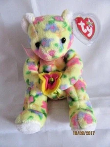 TY BEANIE BABY BLOOM BEAR - COMO NUEVO - RETIRADO CON ETIQUETAS - Imagen 1 de 1