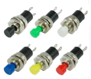7mm Momentary Spring Push Button Momentary Switch Press Reset Auto etc NO - Picture 1 of 8