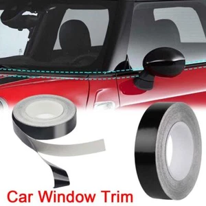 10m Car Window Trim Vinyl Film Door Waistline DIY Sticker Black Line 丨UK - Picture 1 of 13