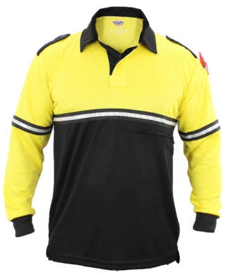 First Class Two Tone Long Sleeve Bike Patrol Shirt with Zipper Pocket - Image 1 of 4