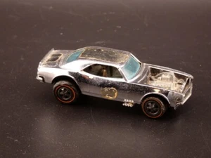Vintage 1969 Hot Wheels Red Line Club Car Heavy Chevy Camaro Chrome Hong Kong - Picture 1 of 7