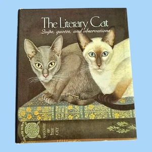 The Literary Cat: Miniature Edition 1990 Hardcover - Cat Quips & Quotes - Imagen 1 de 6