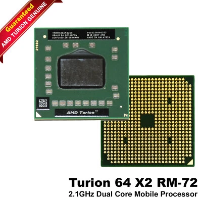 AMD TMRM72DAM22GG Turion 64 X2 Mobile Technology RM-72 2.1GHZ 512KB - Image 1 of 4