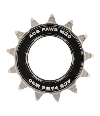 ACS Paws M30 13T BMX Bicycle Freewheel 1/2" X 3/32" - NICKEL/BLACK - Image 1 of 2