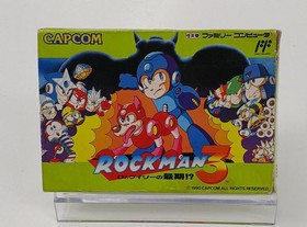 Capcom Rockman 3 Famicom Cartridge, Used, Box & Manual Damage