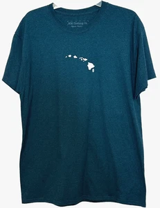 808 Clothing Co. Maui Hawaii Herren T-Shirt dunkel türkis kurze Ärmel gebraucht, in einwandfreiem Zustand Herren Größe Large - Bild 1 von 8