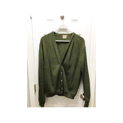 Cárdigan Suéter Vintage McGregor Bruce Crampton Talla XL Verde EE. UU. Académico Foto 1 de 4