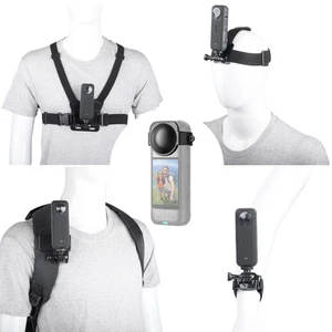 YEHOLDING 10 Pezzi Action Cam Kit per Insta360 X5 X4 X3 X2 Ace Pro Ace Pettorina - Foto 1 di 24