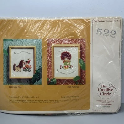 Vintage NOS Crewel Embroidery Kit Creative Circle Number 522 Be Patient..God  - Image 1 of 4