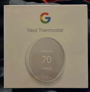 Google Nest Smart Programmable Wifi Thermostat Snow new GA01334-US - Picture 1 of 6