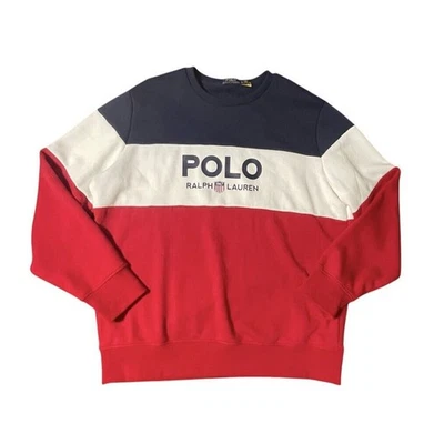 Nuevo sin etiquetas Polo Ralph Lauren Color Block Pullover Suéter Polar R/C/B Talla XL Hombres Foto 1 de 4