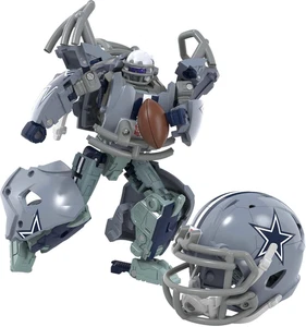 NFL Dallas Cowboys Starblitz 5,5 Zoll Actionfigur wechselt vom Roboter zum Helm - Bild 1 von 12