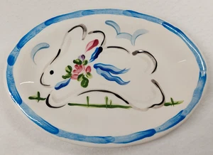 Handbemalter Teller Moos Miciotto L C handbemalt & signiert Keramik Vintage SCHNELL - Bild 1 von 7