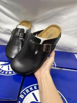 NEW Birkenstock Boston Smooth Suede Oiled Leather Narrow Unisex Size 35-46 - Image 1 of 4