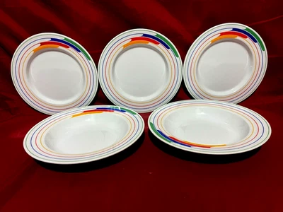 Studio Nova Primary Gallery набор из 5 предметов из 3 салатных тарелок и 2 суповых чаш в оправе - Изображение 1 из 2