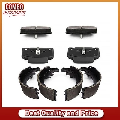Front Brake Pads Rear Brake Shoes for 1990-1993 Chevrolet C3500 K3500 6.2L Foto 1 de 4