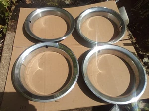 1973-87 CHEVY, GMC 1500 SQUAREBODY SLOTTED RALLY WHEEL TRIM RINGS - Picture 1 of 12