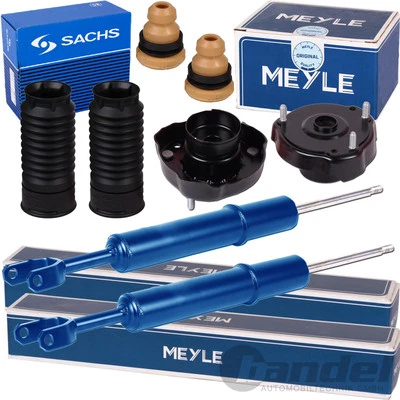2x Meyle Amortisseur à Gaz + Palier Essieu Avant pour Mercedes Classe E W211 - Photo 1/4