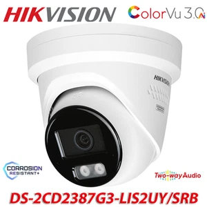 Hikvision 4K 8MP ColorVu AcuSense Audio PoE IP Camera DS-2CD2387G3-LIS2UY/SRB - Picture 1 of 9