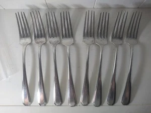 Antique WM.Rogers&SonAA Pat. June14-20.  8 Dinner Forks - Picture 1 of 6