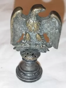 SCEAU CACHET AIGLE BRONZE DORE STYLE EMPIRE XIXEME SEAL EAGLE GILT - Imagen 1 de 7