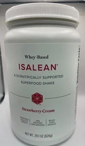 4 Packs Isagenix Isalean Shake Canister - Strawberry Cream Exp 02-25 - Picture 1 of 1