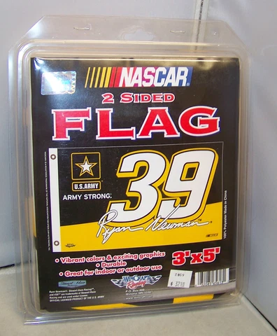 VINTAGE 2009 WINCRAFT 3' x 5' PREMIUM FAN FLAG #39 US ARMY SHR RYAN NEWMAN NIP Cover