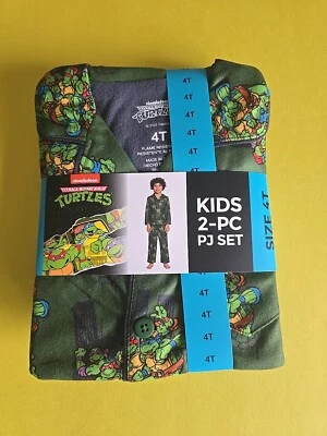 Juego de pijama de dos piezas Nickelodeon Teenage Mutant Ninja Turtles para niños talla 4T Foto 1 de 3