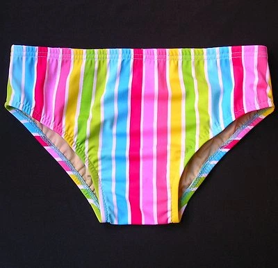 Мужские плавать краткое купальник в обычный или низкий подъем в кабану полоски в S-M-L-XL - Изображение 1 из 4