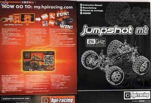 HPI Jumpshot MT Manual Pack - Brand New - Picture 1 of 1