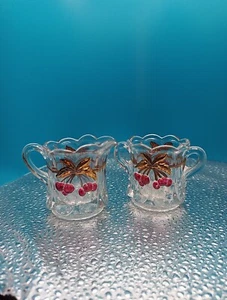 Glas Miniatur Kirschzucker & Milchkännchen - Bild 1 von 7