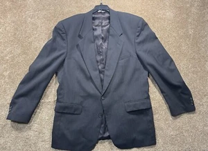 Christian Dior Monsieur Vintage Wool Suit Jacket Black Pinstripe - 46R ? Blazer - Picture 1 of 13