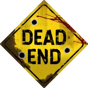Dead End Tin Sign - Picture 1 of 1