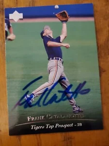 Frank Catalanotto ~ Tigers ~ 1995 Upper Deck ~ signed Autogrammkarte MLB - Bild 1 von 1