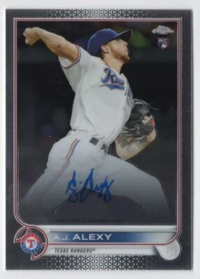 2022 TOPPS CHROME AUTO RC A.J. Alexy Auto Texas Rangers #RA-AJA - Image 1 of 2