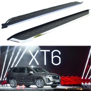 Fits for Cadillac XT6 2019+ Running Boards Side Steps Pedals Nerf Bar - Picture 1 of 12
