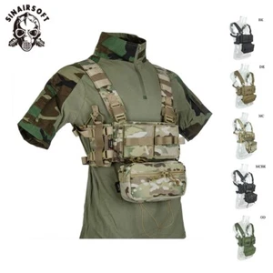 Tactical MK3 Chest Rig Micro Fight Chassis SACK Pouch Harness Carrier mit Mag Bag - Bild 1 von 11