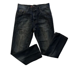 Vintage Southpole Jeans Men's Size 34W X 31L Straight Regular Fit Dk Blue Denim - Picture 1 of 21