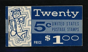 SCOTT 1213 BK113 BC13A 1962 5 CENT WASHINGTON REGULAR ISSUE BOOKLET MNH OG VF! - Picture 1 of 2