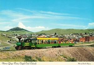 Vintage Colorado Narrow Gauge Train Cripple Creek CO Postcard c1960s Gold Mining - Picture 1 of 2