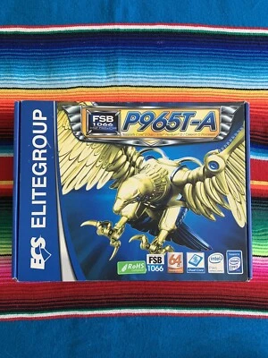 ECS P965T-A v1.0B  Socket 775 Intel P965 Express DDR2 800 ATX Motherboard - Image 1 of 4