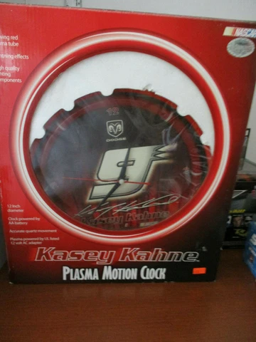 NASCAR KASEY KAHNE PLASMA MOTION LIGHT-UP CLOCK~NIB Cover